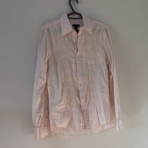 Club Monaco Soft Pink Cotton Shirt Size M